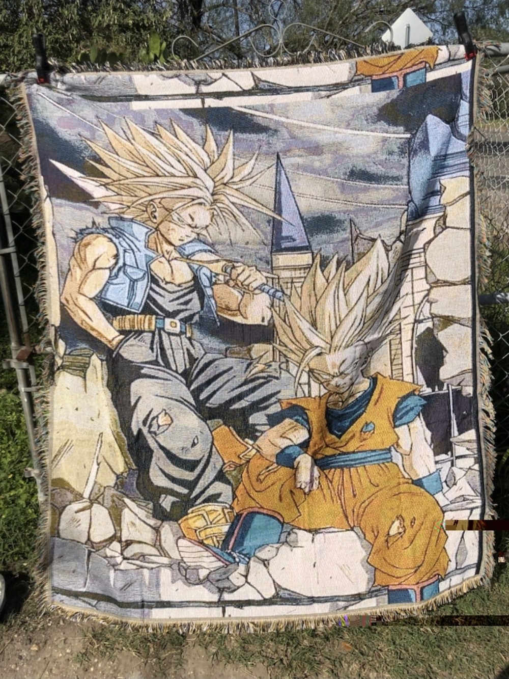 Anime DBZ GOHAN/TRUNKS WALL TAPESTRY OR BLANKET